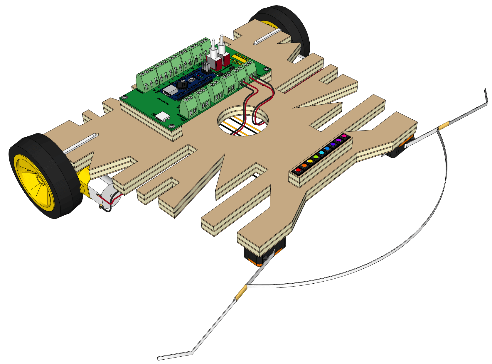 Arduino Roboter bauen - Mikrocontroller montieren