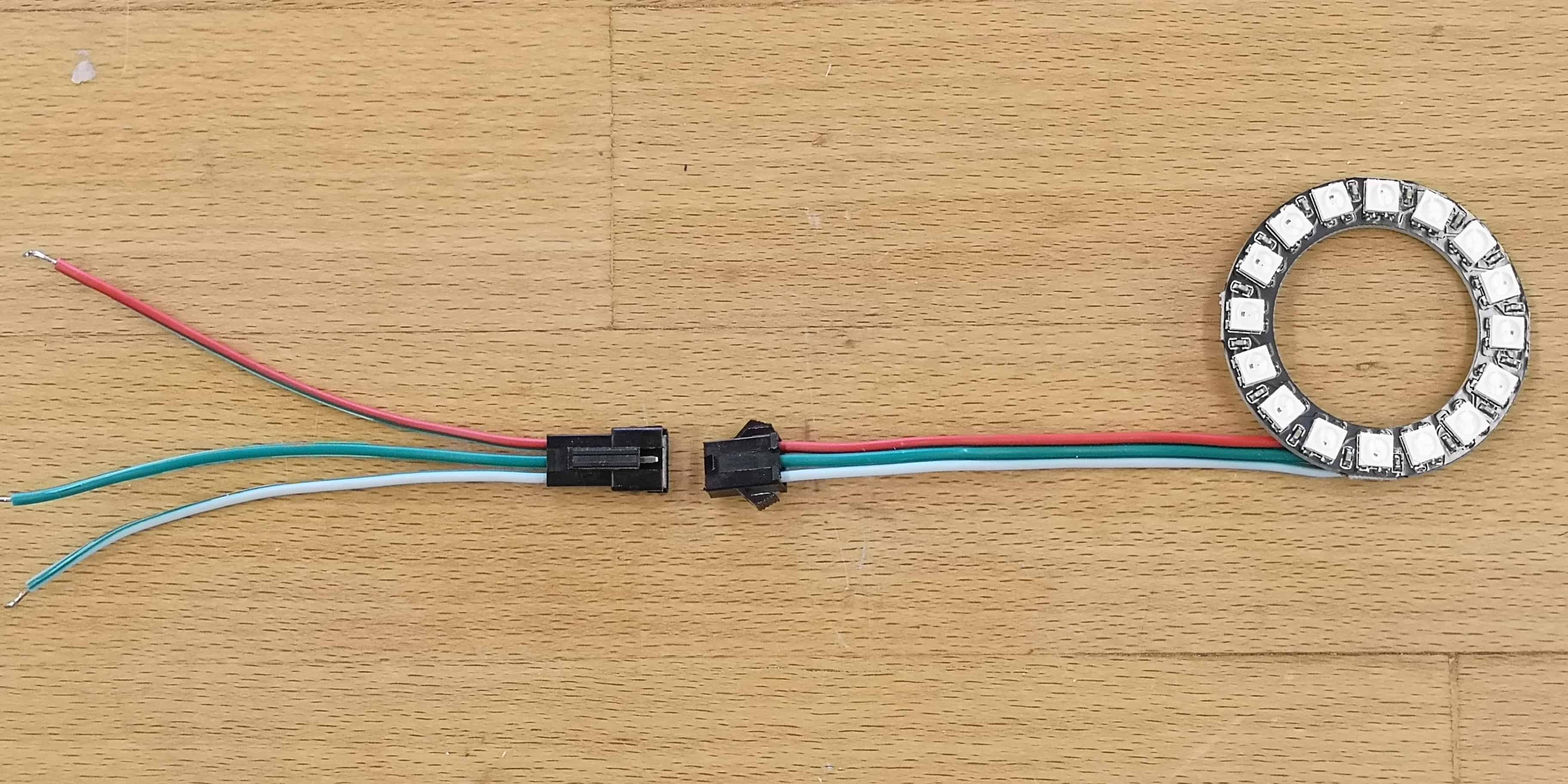 AUSGANG mit STECKER kann als Anschlusskabel für Platine verwendet werden