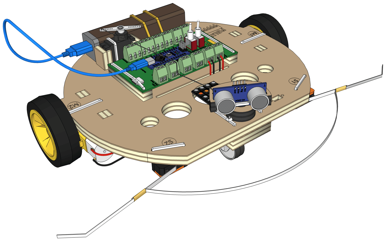 Arduino Roboter mit Ultraschallsensor