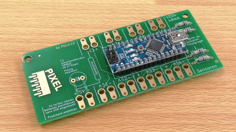 Neopixel Controller Board mit Arduino Clone Produktbild